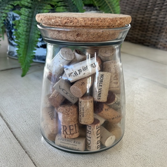 Accents Glass Jar Of Wine Corks Poshmark